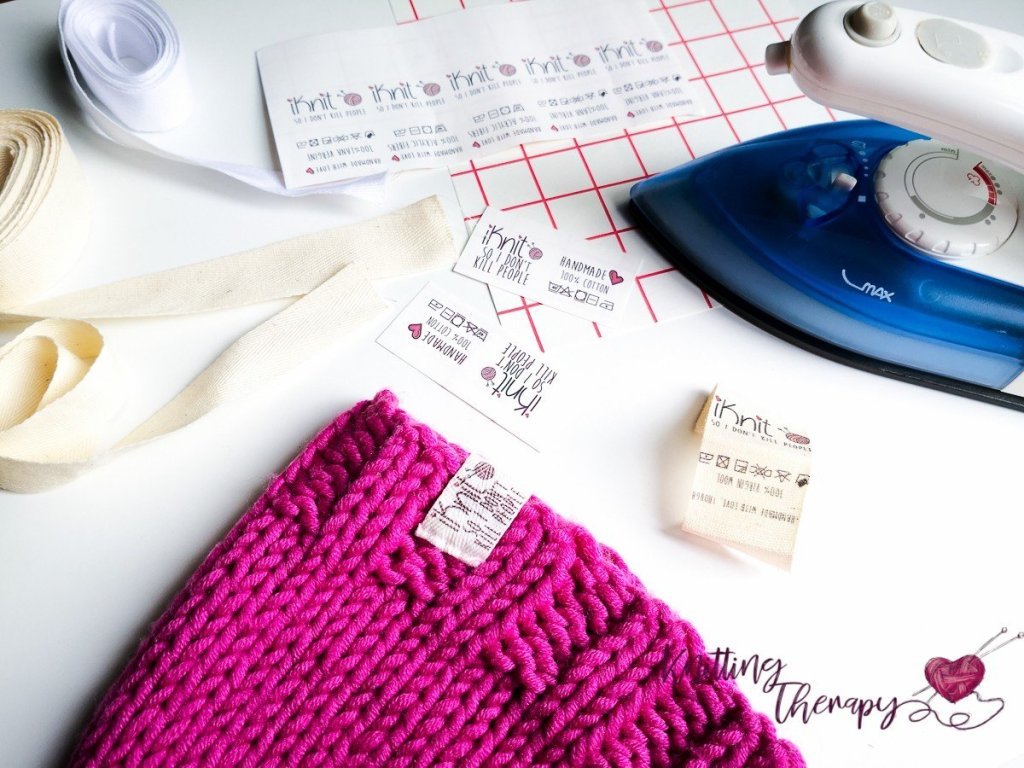 Etichette personalizzate fai da te da cucire sui vestiti - Knitting Therapy