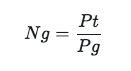 Ng=Pt/Pg