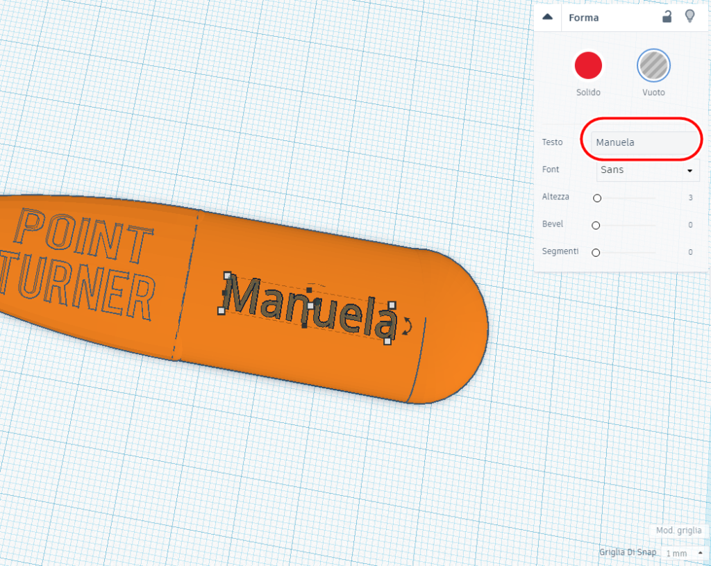 forma angoli file stampa 3d