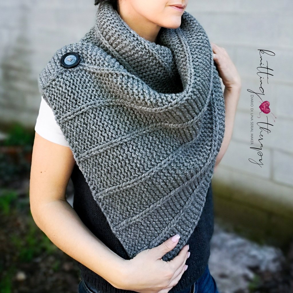 Cocoon Maxi Scarf - English free pattern - Knitting Therapy