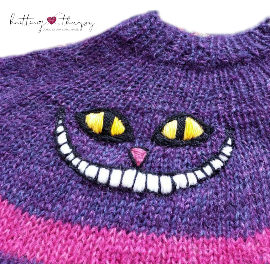 Cheshire cat pullover - Pattern gratuito